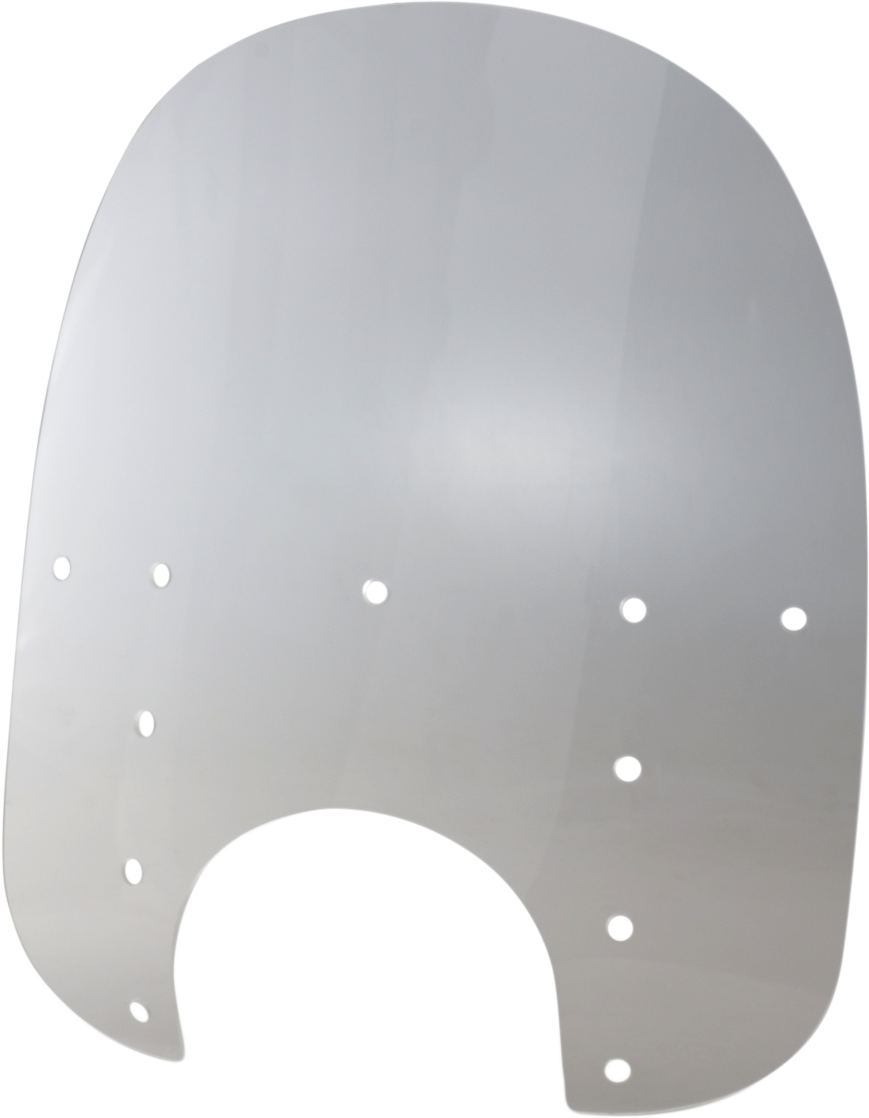 Fats Windshield - 19" - 9" Headlight Cutout - Clear - Plastic