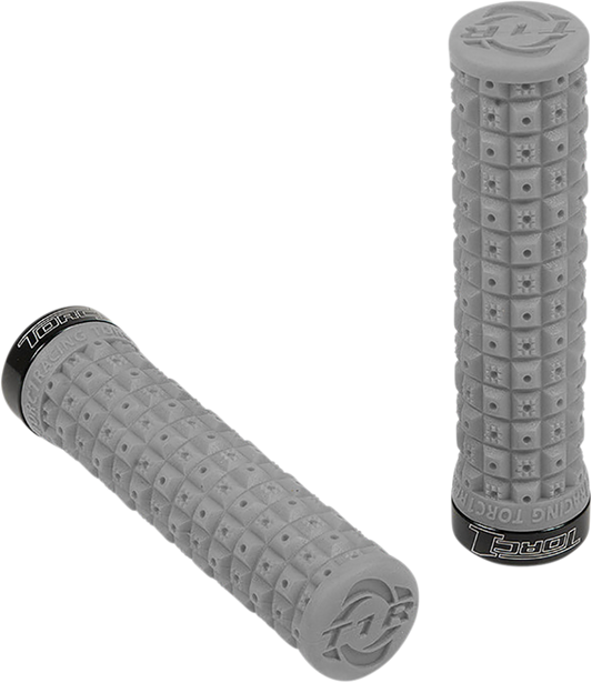 Grips - Defy - Lock-On - ATV - Soft Gray/Black