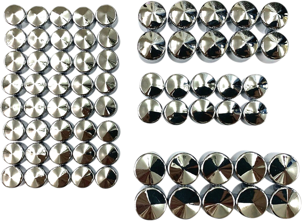 Engine Bolt Covers - Chrome - M8