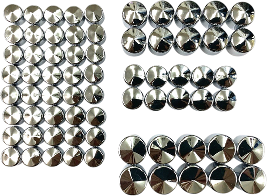 Engine Bolt Covers - Chrome - M8