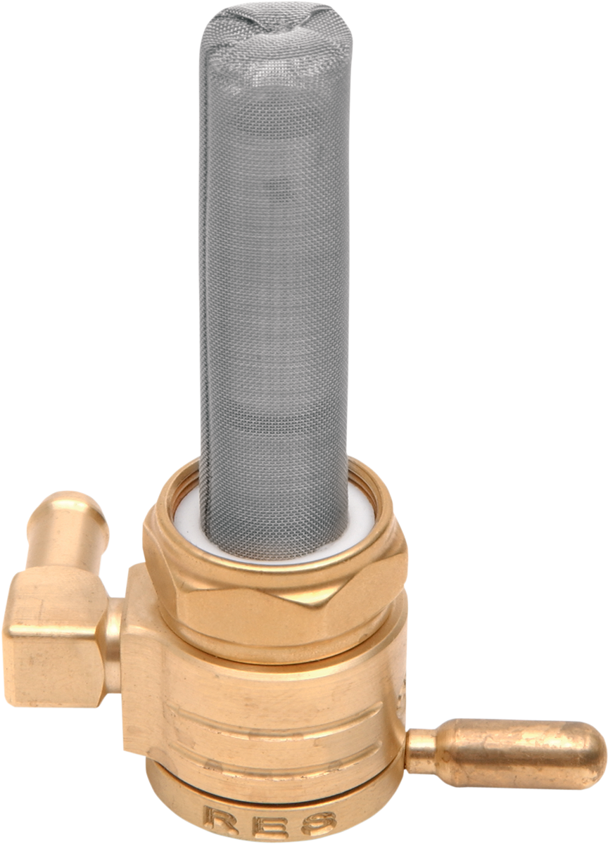 Backward Petcock - Raw Brass - 22mm