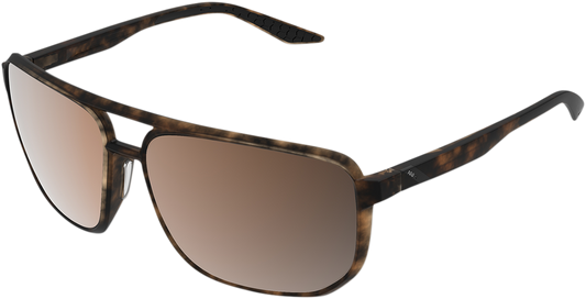 Konnor Aviator Sunglasses - Square - Havana - Bronze Polarized