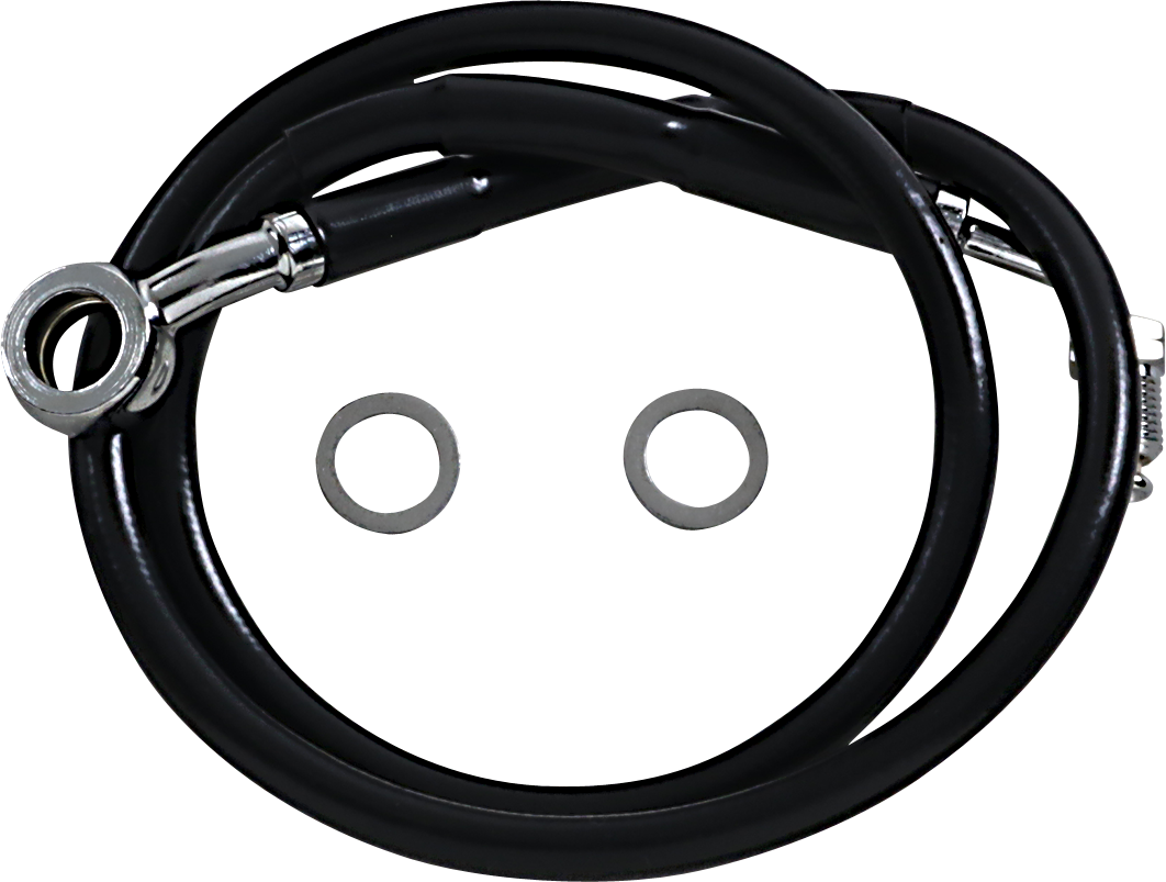 Brake Line - +8" - Black - '18-'20 Softail
