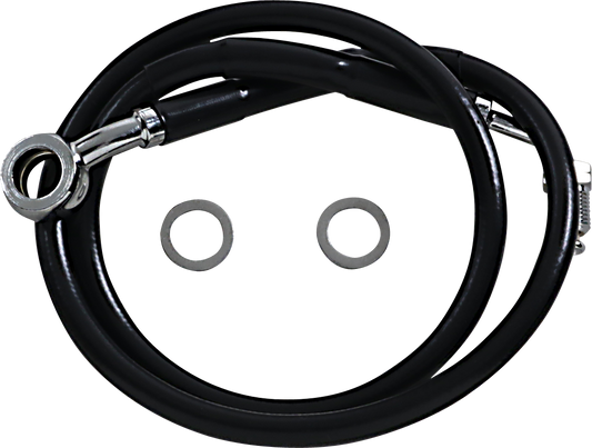 Brake Line - +8" - Black - '18-'20 Softail