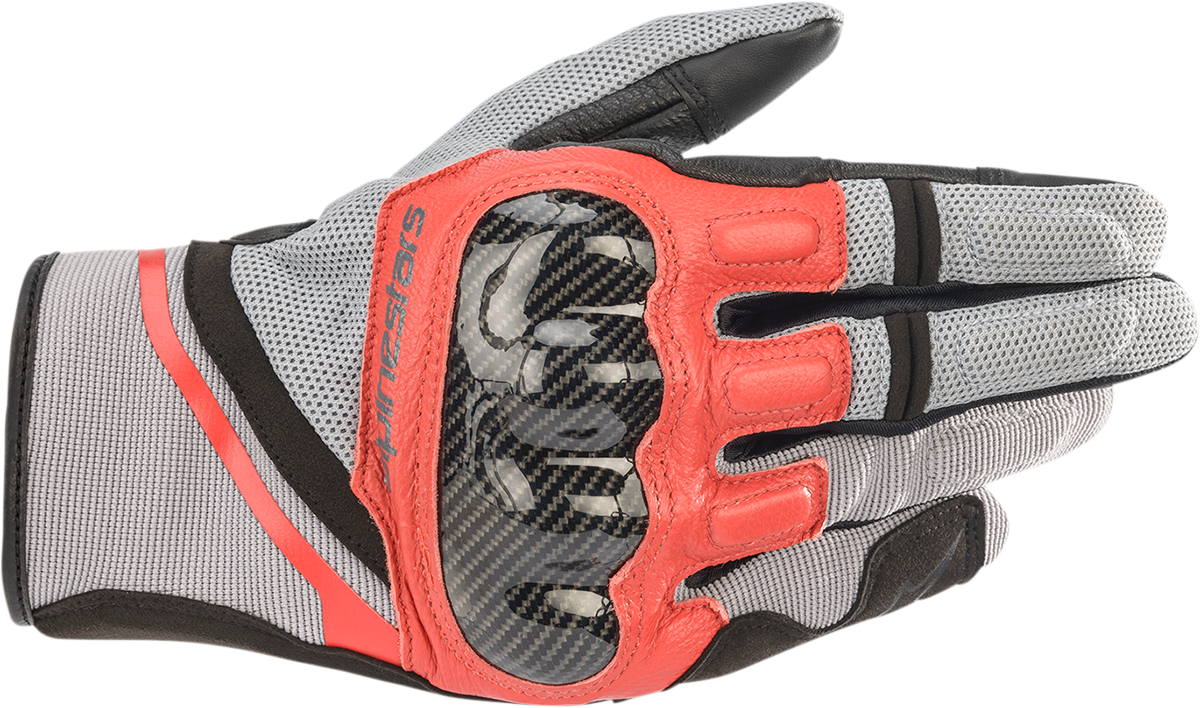 Guantes Chrome Alpinestars Gris/Negro/Rojo