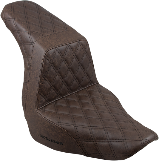 Step Up Seat - Lattice Stitched - Brown988993