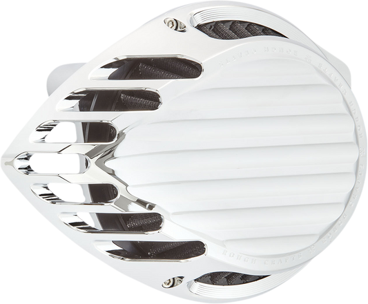 Finned Air Cleaner - Chrome