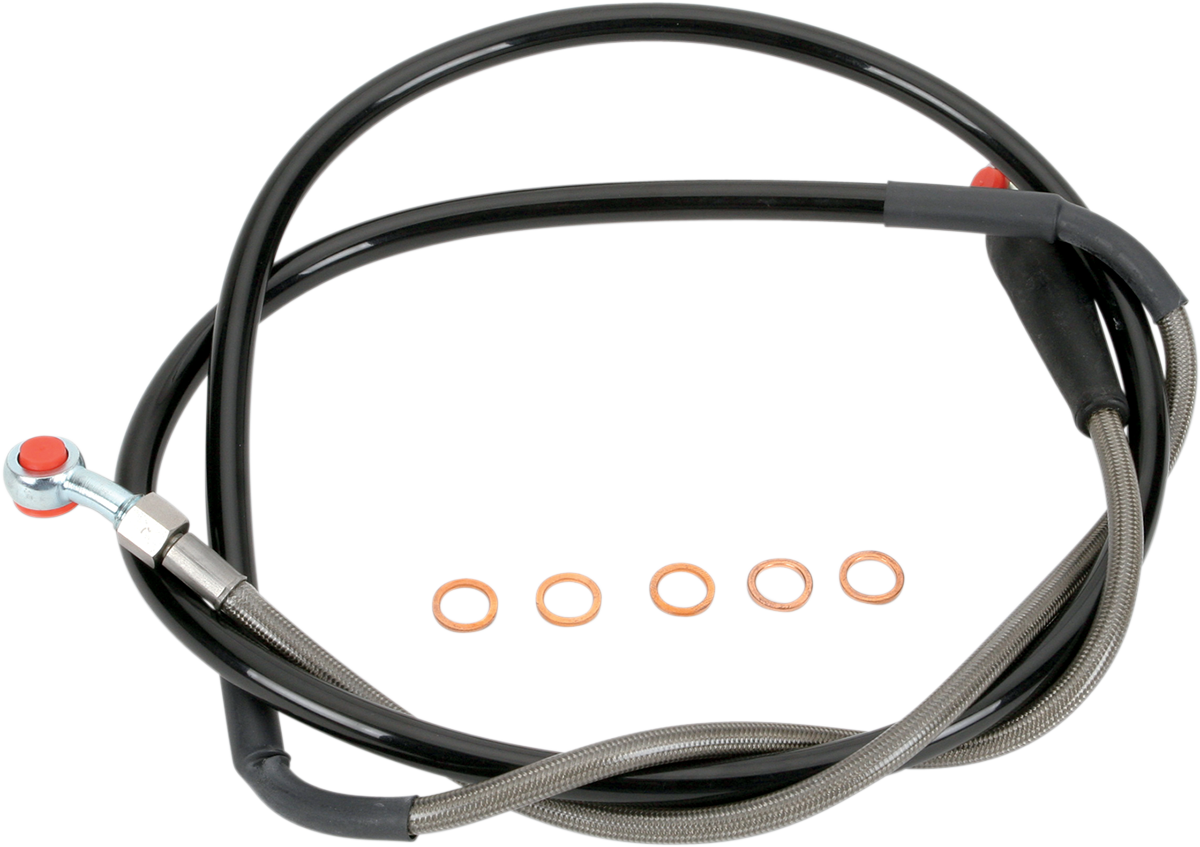 Brake Line - Front - Stainless Steel - Yamaha