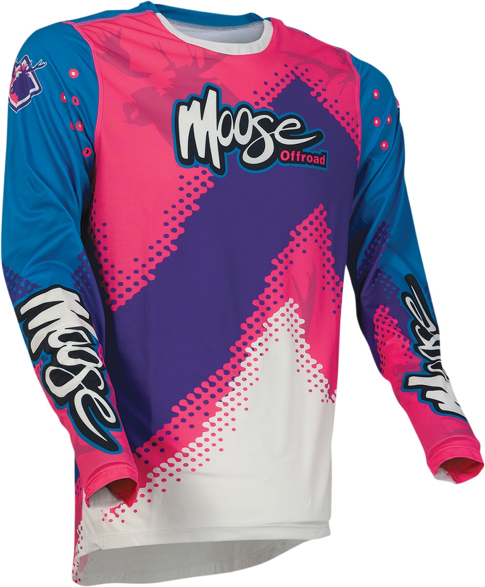 Agroid Jersey - Pink/Blue/Purple - Small