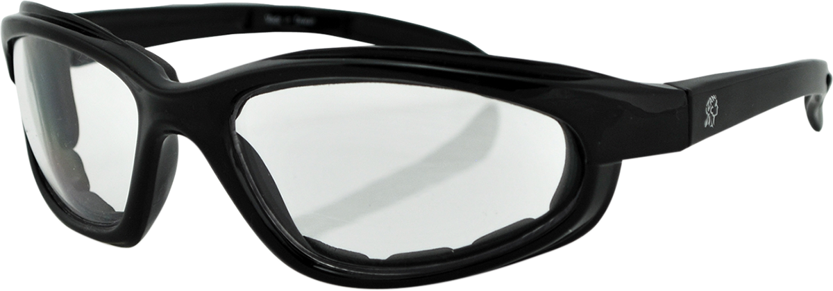 Arizona Sunglasses - Shiny Black - Clear