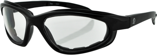 Arizona Sunglasses - Shiny Black - Clear