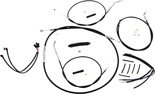 Control Cable Kit - XR - Black/Chrome