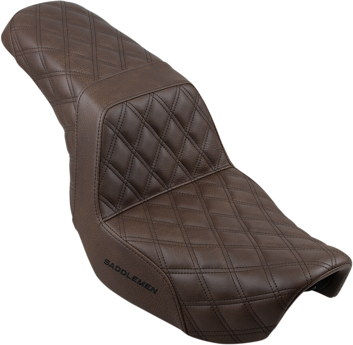 Step Up Seat - Lattice Stitched - Brown - Dyna33996