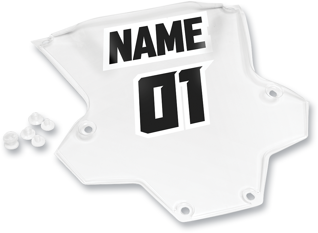 Sentinel XP-GP Number Plate - Clear