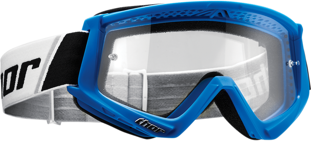 Youth Combat Goggles - Blue/White