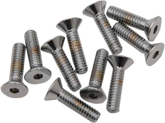 Tornillos allen de cabeza plana 1/4"-20 x 1-1/4" cromo