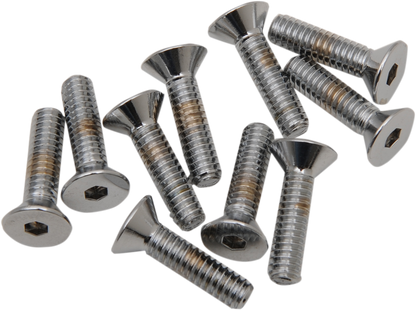 Tornillos allen de cabeza plana 1/4"-20 x 3/4" cromo