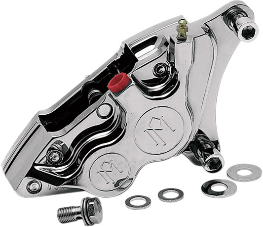 Caliper - Front Left - Chrome - 84-99 Harley-Davidson