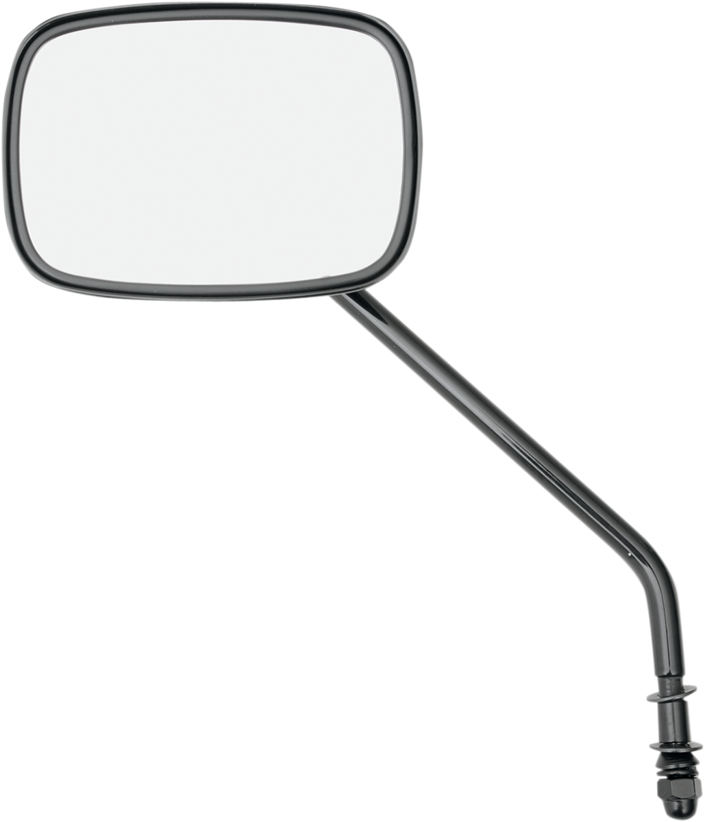 Die Cast Mirror - Long Stem - Black