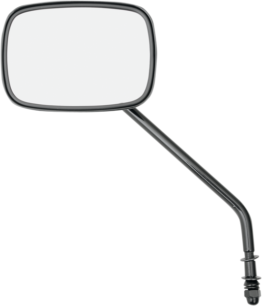 Die Cast Mirror - Long Stem - Black