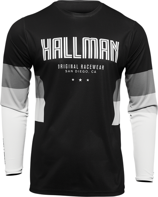 Hallman Differ Draft Jersey - Black/White - 2XL
