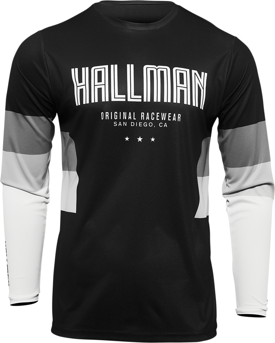 Hallman Differ Draft Jersey - Black/White - Large