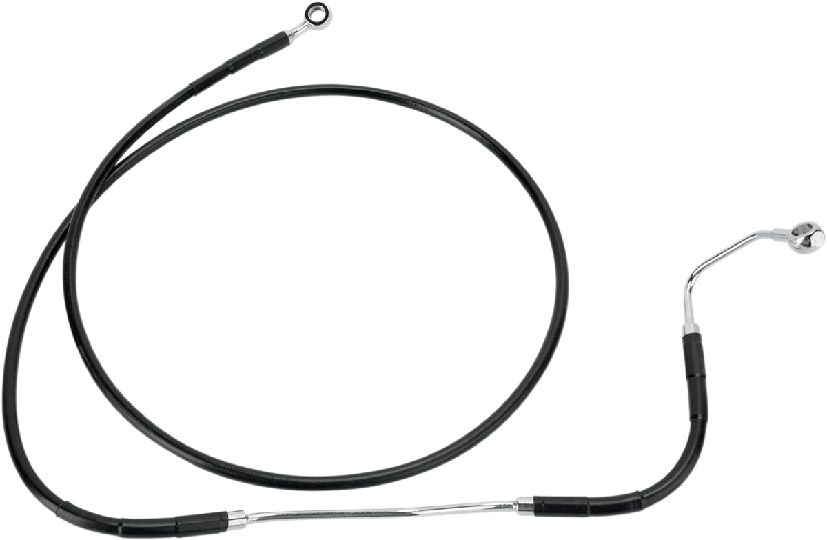 Brake Line - Front - Black - +4" ABS