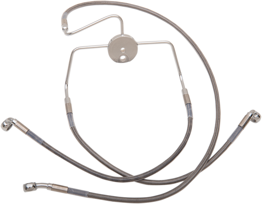 Brake Line - Front - +8" - Stainless Steel