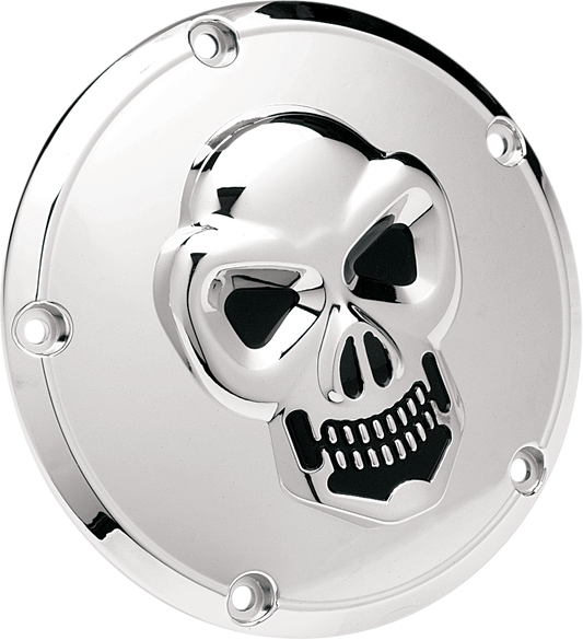 Skull Derby Cover - Chrome - 5 Hole