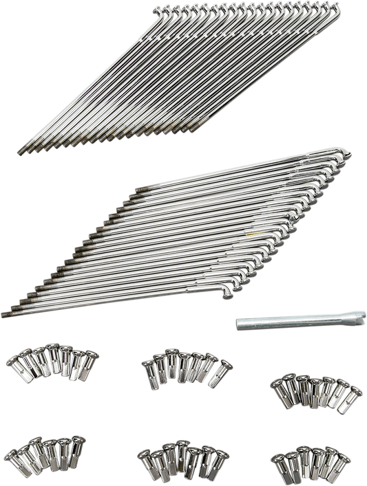 Rayos y coples de 19" cromo