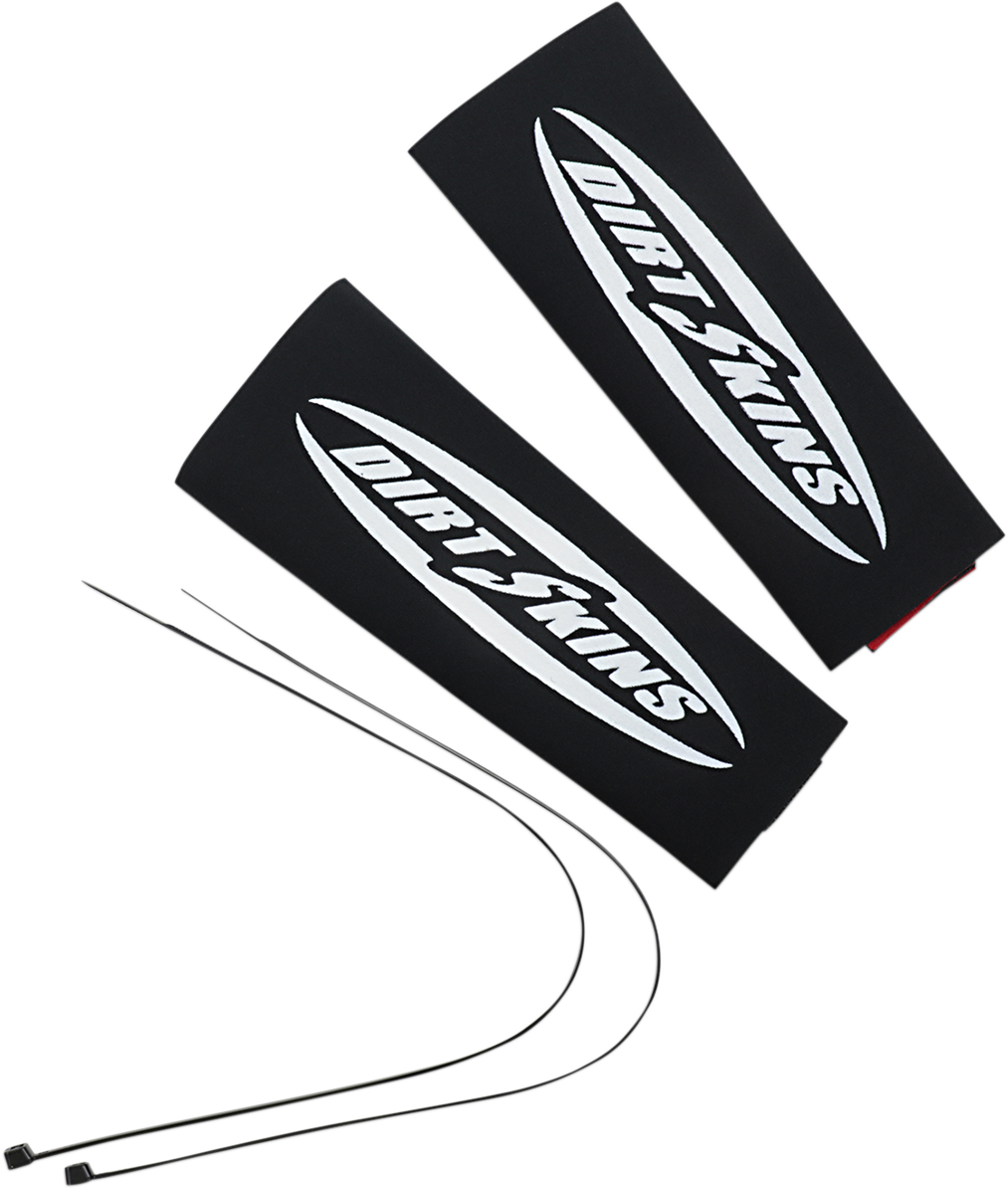 7.5" Standard Dirt Skins™ Fork Covers - 2 mm Neoprene - Black/White