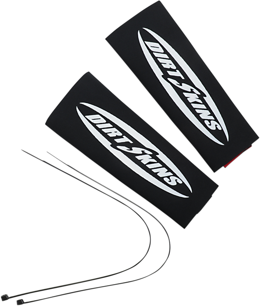 7.5" Standard Dirt Skins™ Fork Covers - 2 mm Neoprene - Black/White