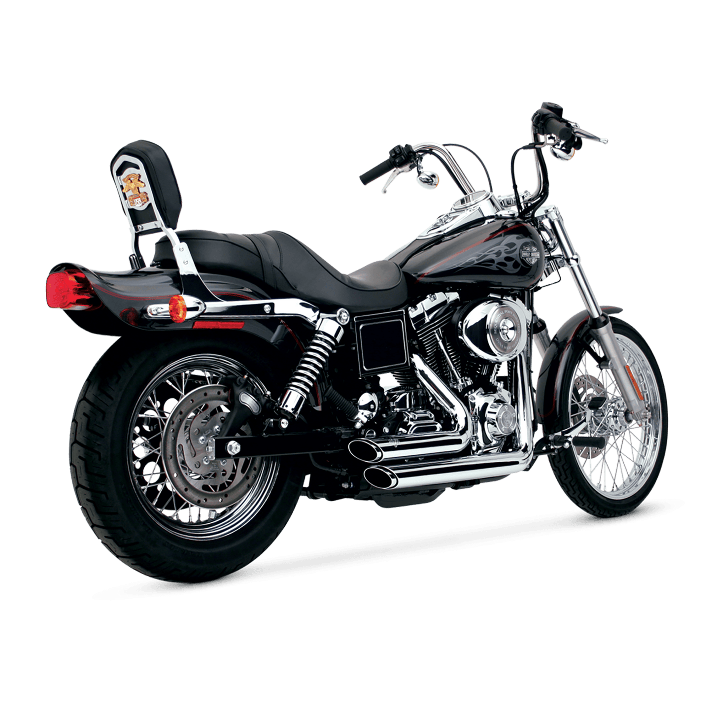 Escapes Vance & Hines Shortshots Staggered cromo H-D Dyna 1991 a 2005