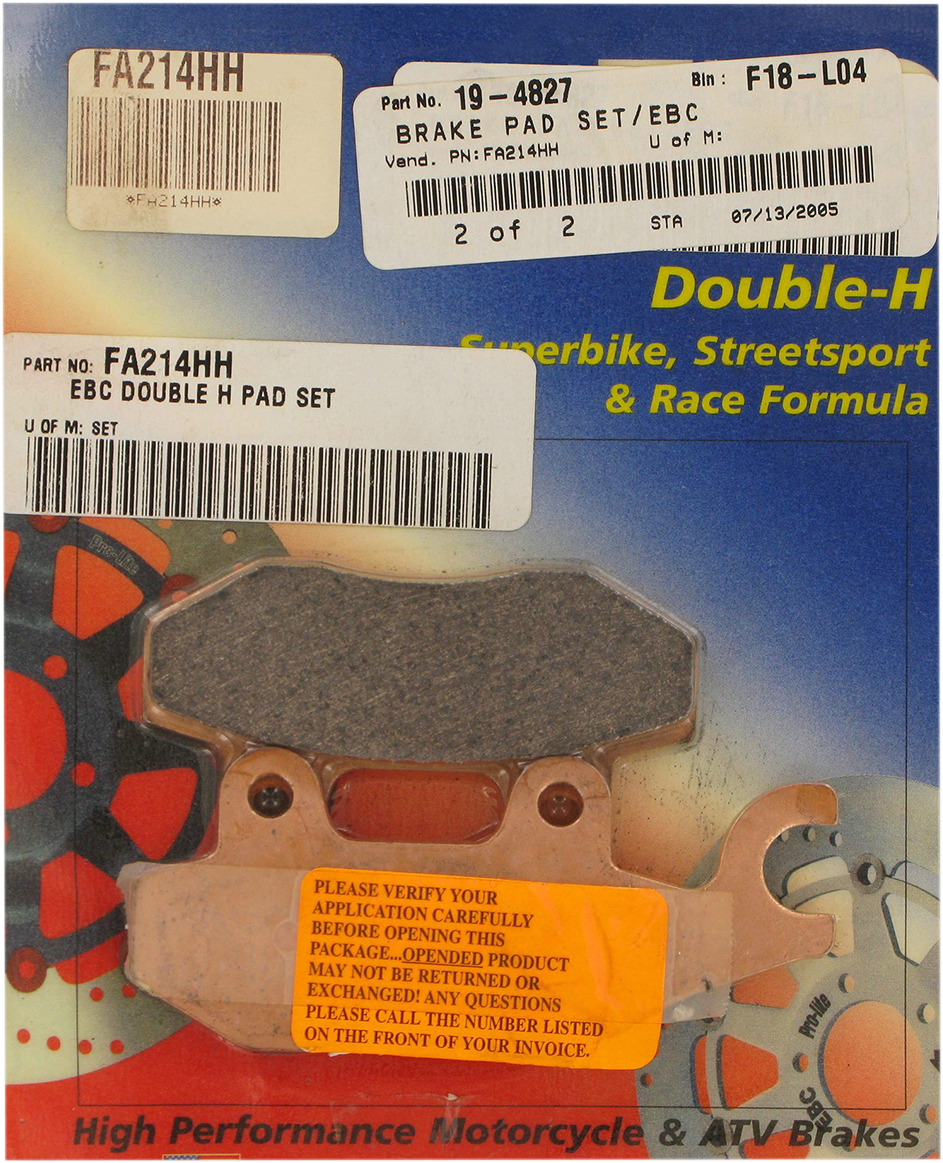 HH Brake Pads - FA214HH