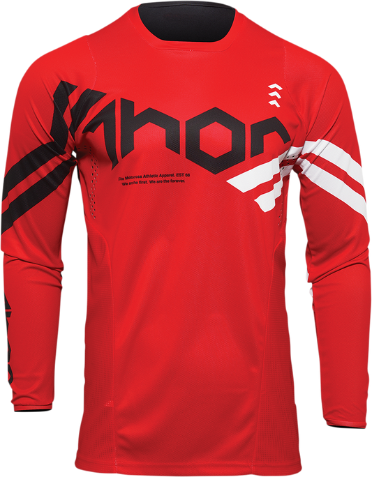 Youth Pulse Cube Jersey - Red/White - XL