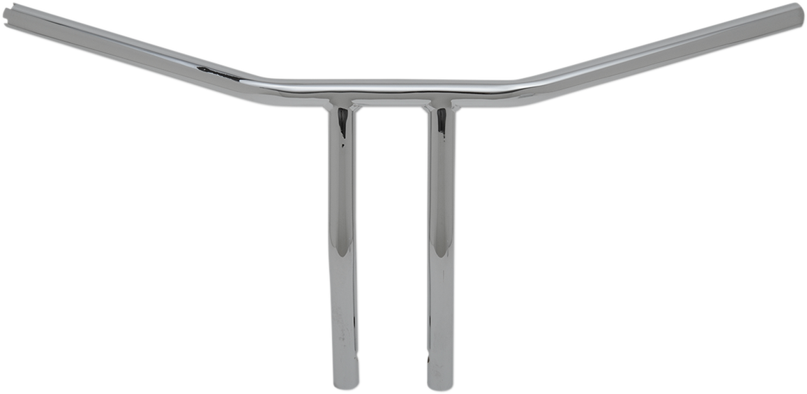 Chrome 10" Drilled T-Bar Handlebar w/ Dimples for TBW