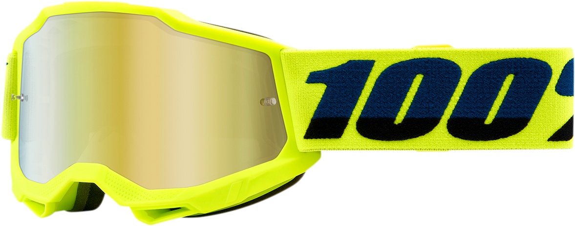 Youth Accuri 2 Goggles - Fluo Yellow - Gold Mirror