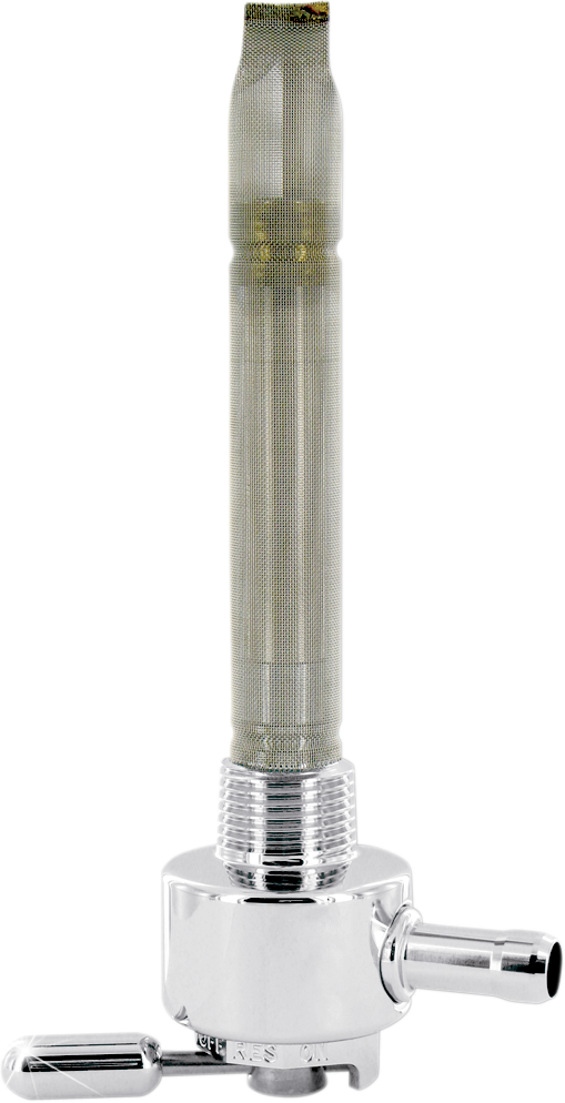 Fuel Valve - Chrome - 3/8" NPT - Round