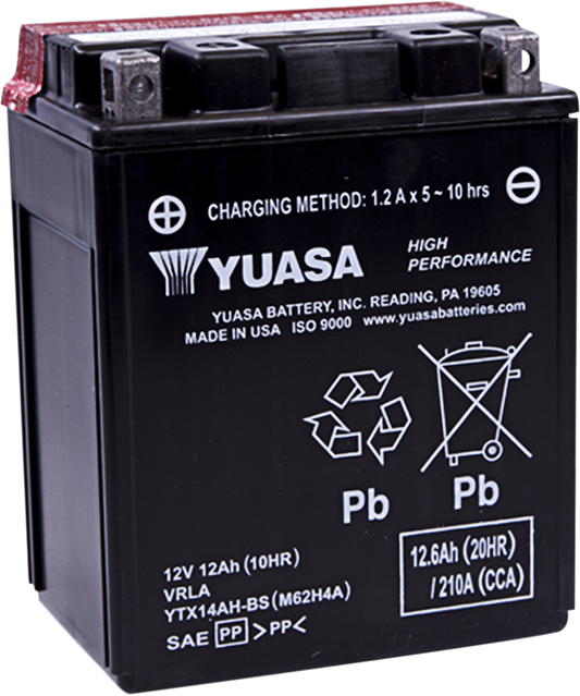 AGM Battery - YTX14AH-BS .66 L