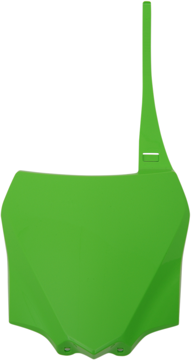 Front Number Plate - KX Green - Kawasaki