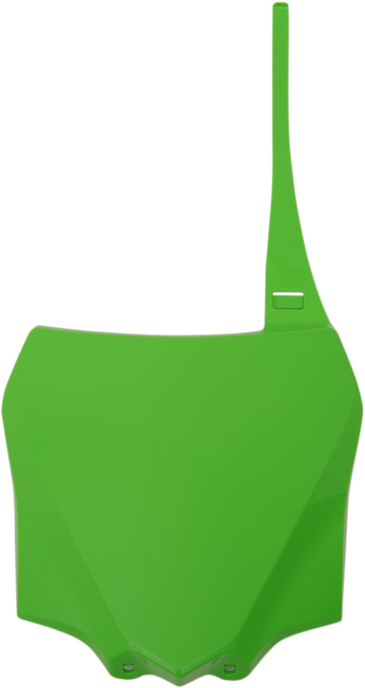 Front Number Plate - KX Green - Kawasaki