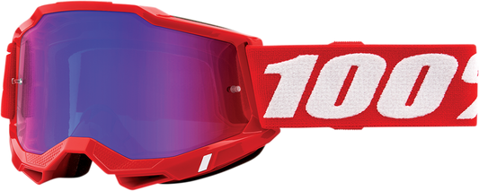 Accuri 2 Goggles - Red - Red/Blue Mirror