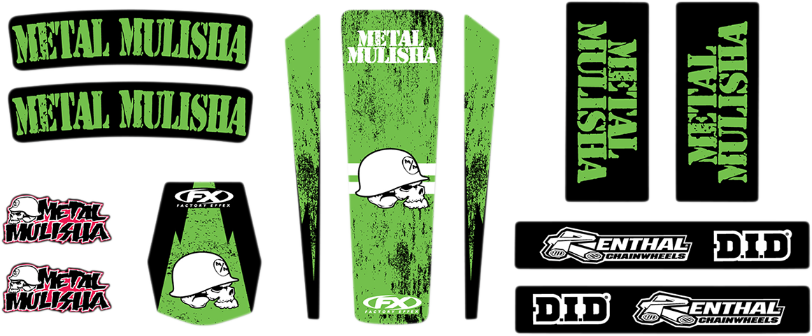 Graphic Trim Kit - Metal Mulisha - Kawasaki