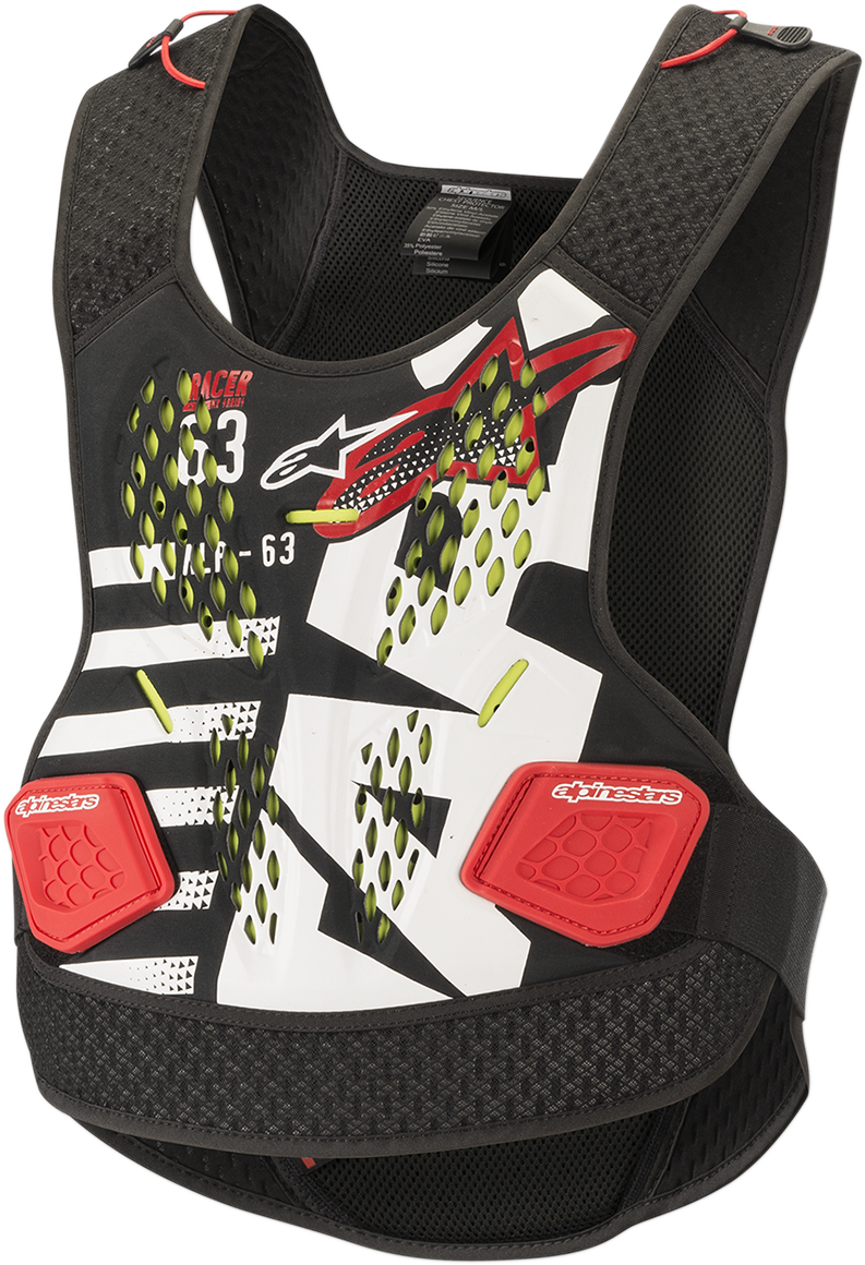 Protector de pecho Alpinestars Sequence - Negro/Blanco/Rojo