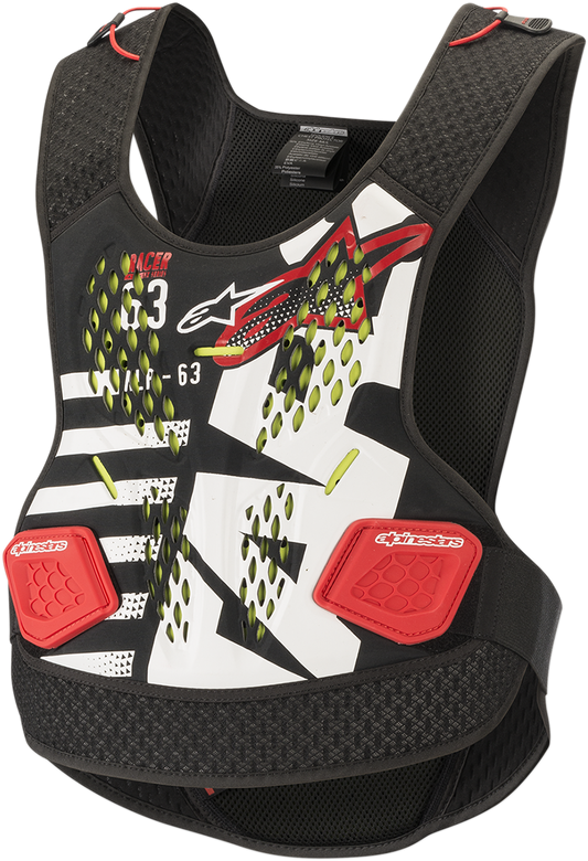 Sequence Chest Protector - Black/White/Red - XS/S
