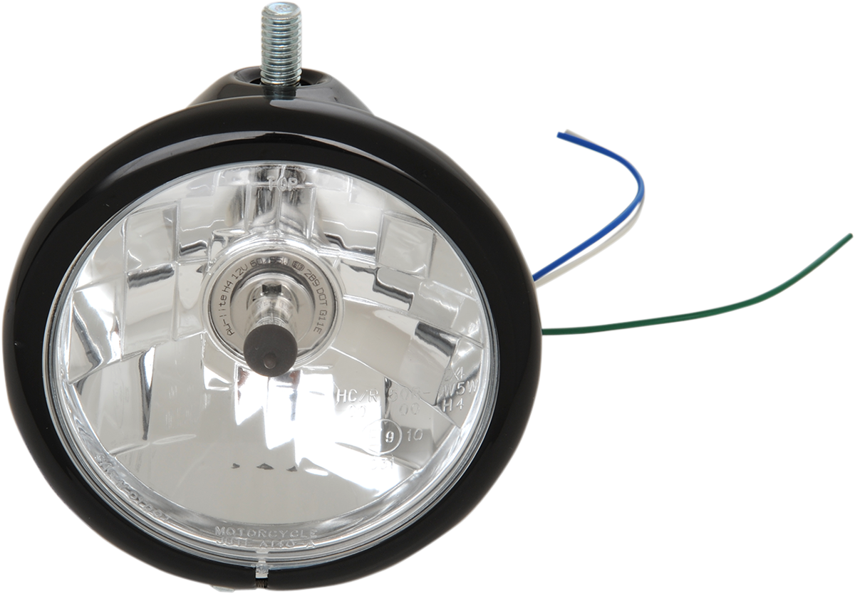 Top Mount Headlight - 5-3/4" - Black