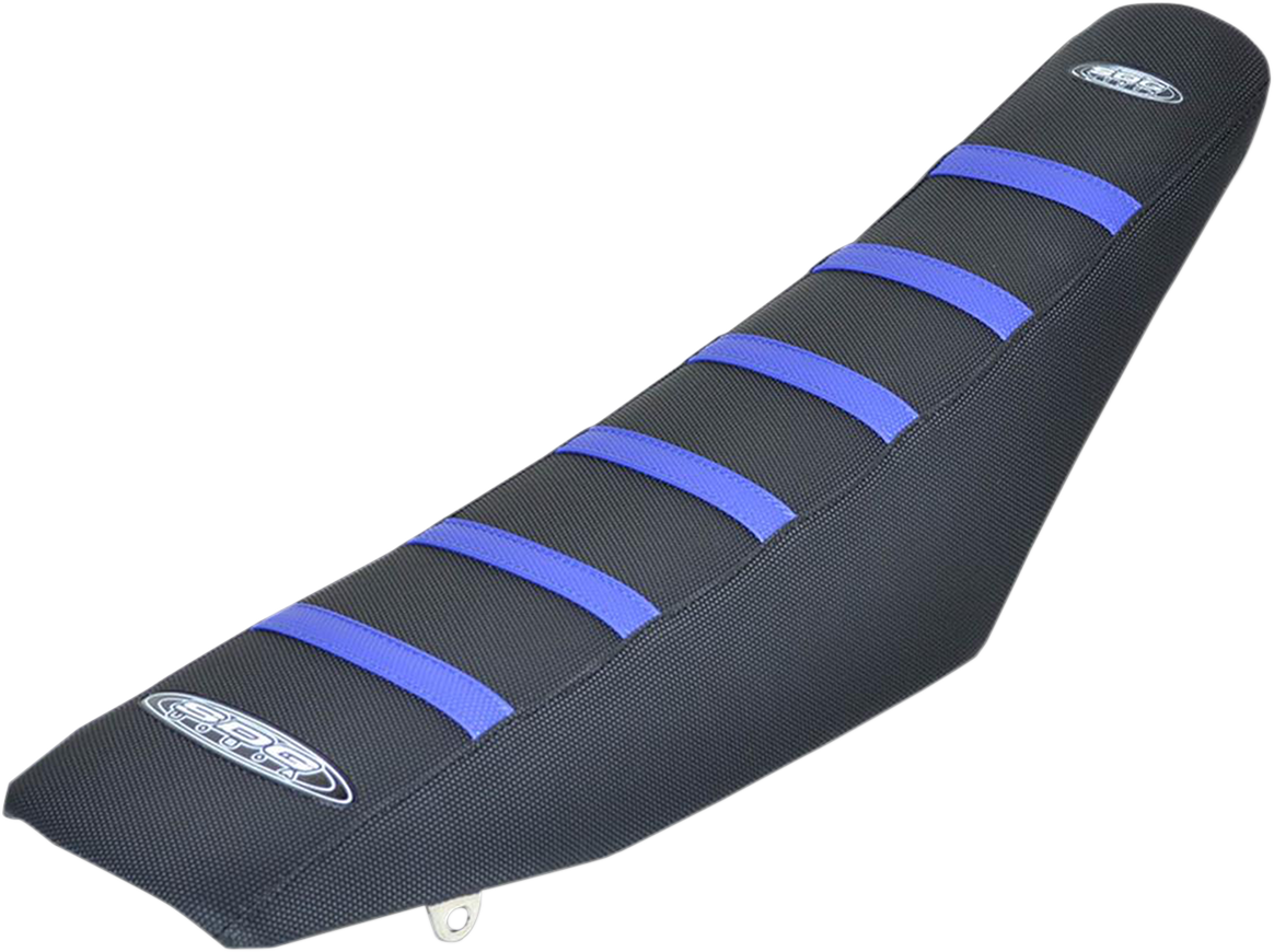 6-Ribbed Seat Cover - Blue/Black - WR/YZ 250/450