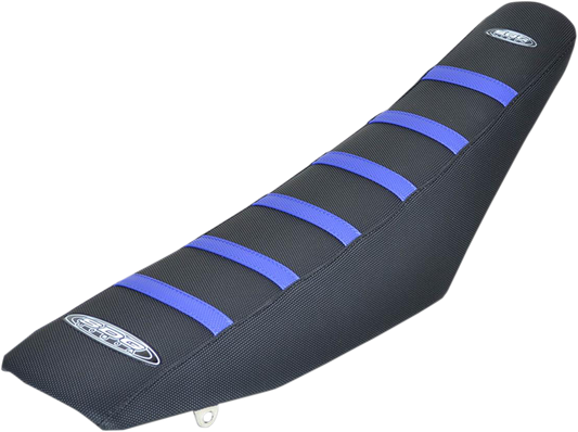 6-Ribbed Seat Cover - Blue/Black - TE/FE