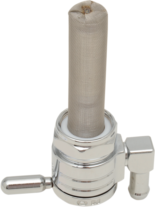 Downward Petcock - Chrome - 22mm