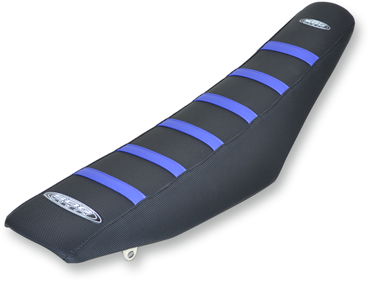 6-Ribbed Seat Cover - Blue/Black - WR/YZ 250/450